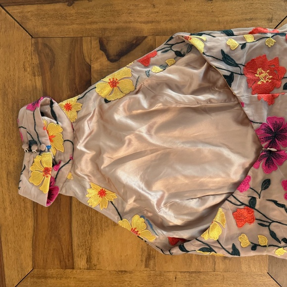 NWT Milly Penelope Floral Mesh Embroidered Dress - Picture 5 of 12